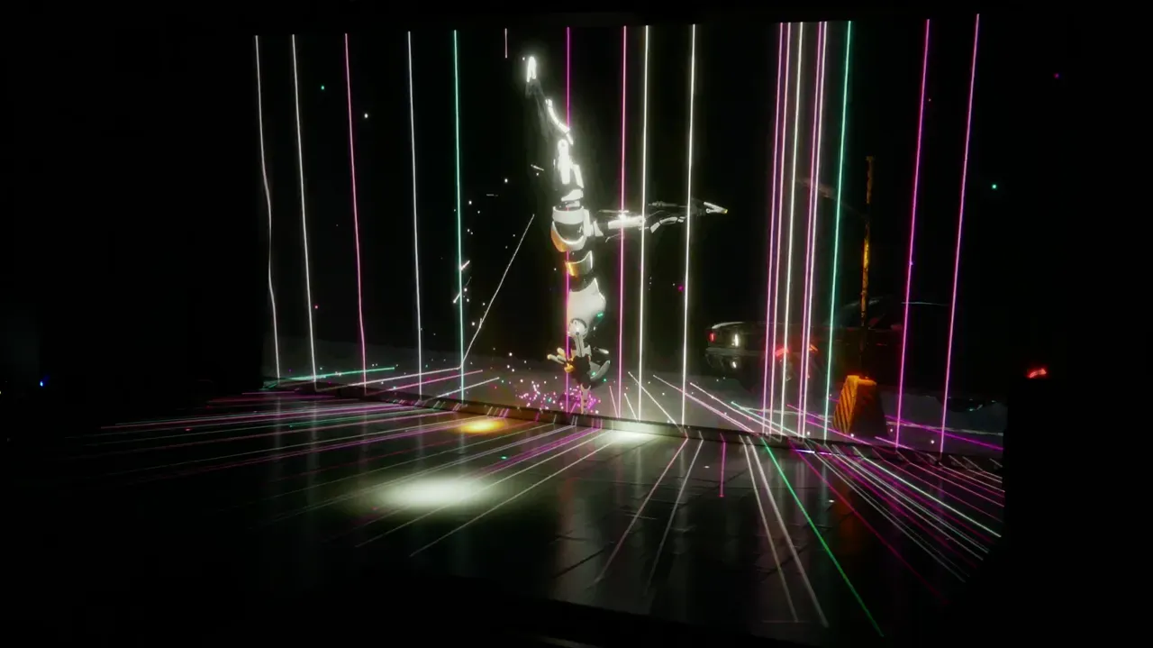 Animitto stage with floor projection